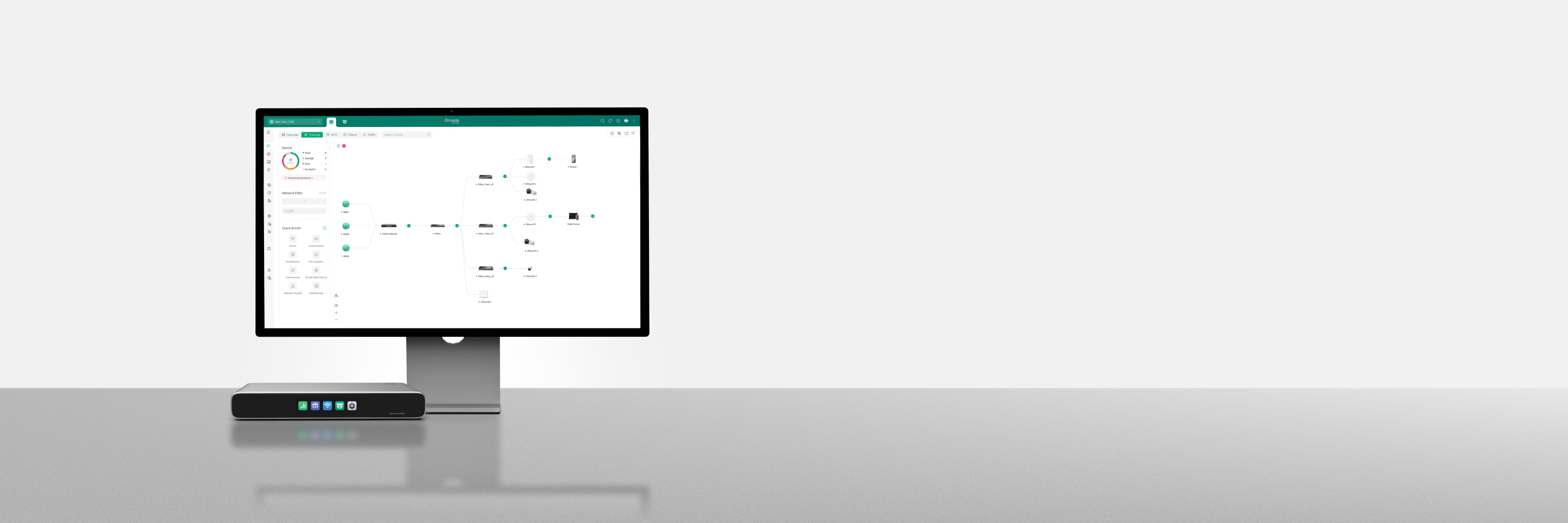 Omada Fusion gateway and unified management dashboard